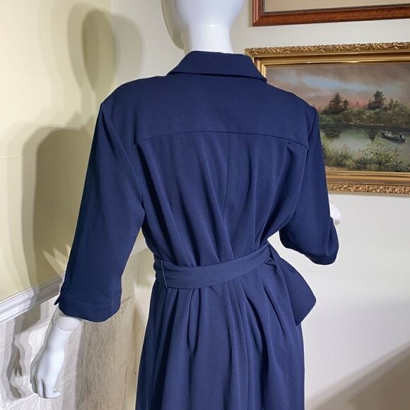 Tahari Arthur S. Levine Belted Dress - Picture 6 of 10